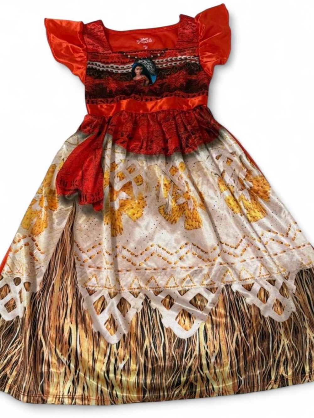 Red Girls' Moana-Inspired Costume Dress by Disney size 4T